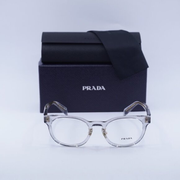 Prada PRB06VD 12R1O1 Cat Eye Eyeglasses 50mm - Transparent Grey - Picture 3 of 10